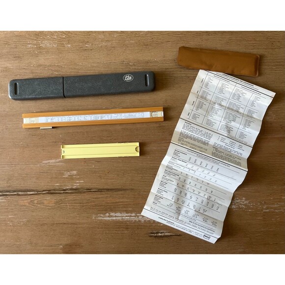 Two Slide Rulers Sterling Post Pocket Metric Converter Mechanical Calculators - Picture 3 of 6